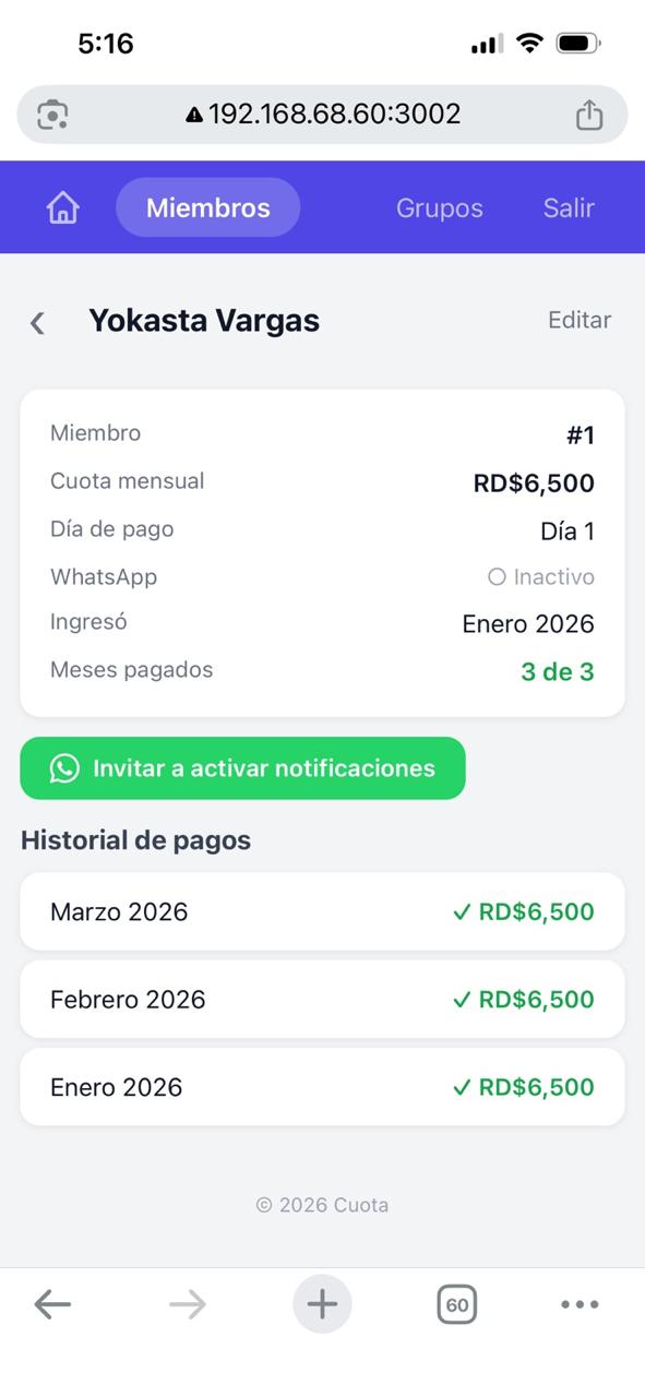 Detalle de miembro